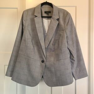 Talbots Gray Plaid Blazer